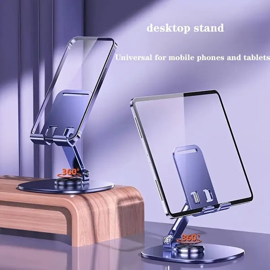 Alloy Foldable Adjustable Phone Stand for Desk – Universal Mobile Holder with Non-Slip Base (Y808)