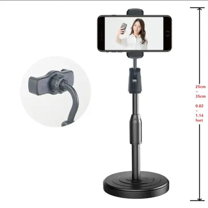 Adjustable Retractable Mobile Phone Stand Folding Extendable Holder With 22 To 32 Cm Height