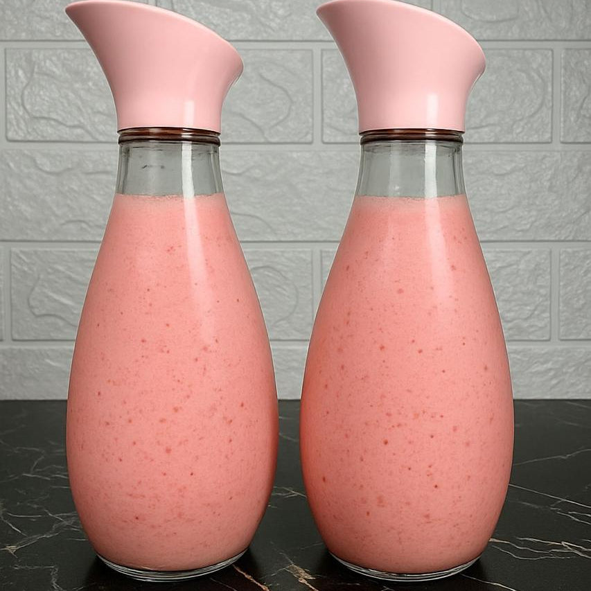 Turkish Style 1400 Ml Heavy Glass Bottle Elegant Durable Classic Design For Daily Use And Storage (Random Color Cap)