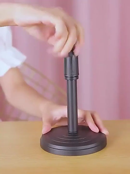 Adjustable Retractable Mobile Phone Stand Folding Extendable Holder With 22 To 32 Cm Height